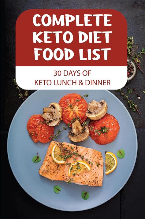 Complete Keto Diet Food List 30 Days Of Keto Lunch