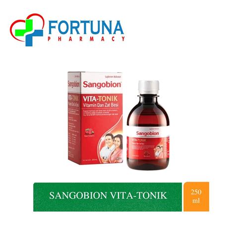 Jual SANGOBION VITA TONIK MULTIVITAMIN ZAT BESI 250ML Shopee Indonesia