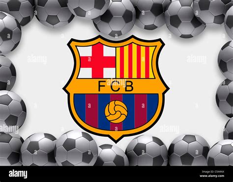 Flag of FC Barcelona football soccer Stock Photo - Alamy