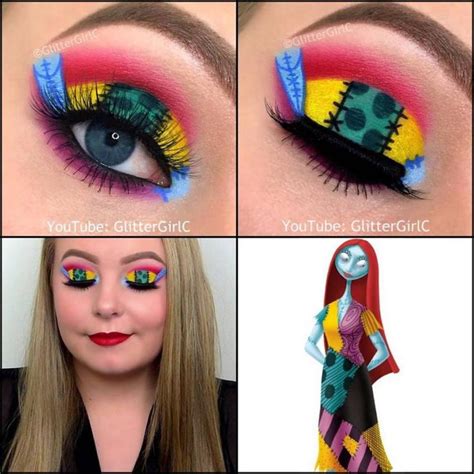 The Nightmare Before Christmas Sally makeup look | Disney inspired ...