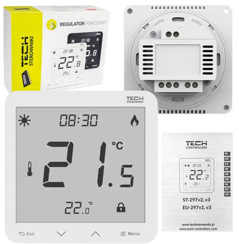 Regulator Pokojowy Sterownik Bia Y St Z V Tech Przewodowy Na V