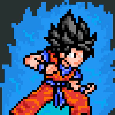 Pixilart Goku By Luffy Bf