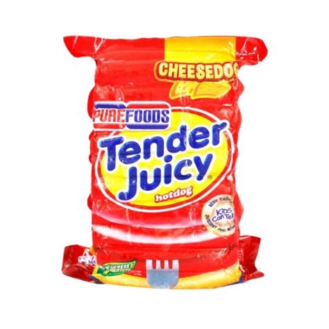 purefoods tender juicy hotdog cheesedog kg happyhourph juicy hotdog