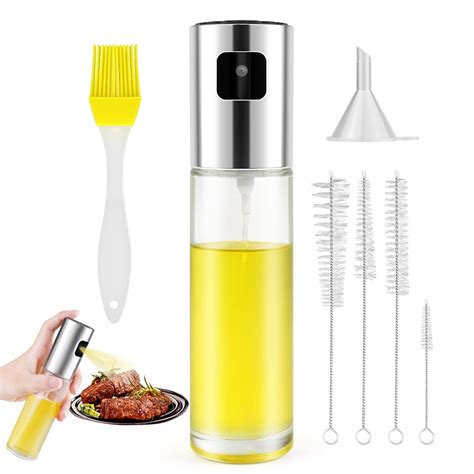 Olive Oil Sprayer Bottle for Cooking Mister Oil Dispenser Glass Spray ...