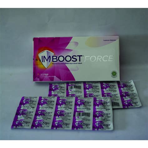 Jual Imboost Force Tablet Kaplet Isi Tablet Shopee Indonesia