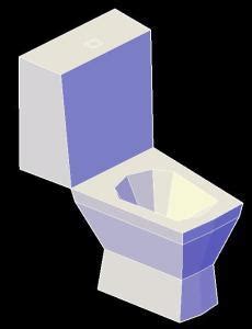 Toilet 3D DWG Model for AutoCAD • Designs CAD