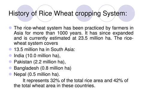 Ppt Rice Wheat Cropping System Powerpoint Presentation Free Download Id4780030