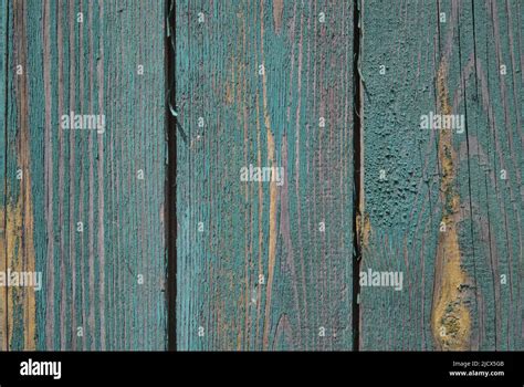 Background Old Gray Wood With Shabby Paint With Gaps Between Boards