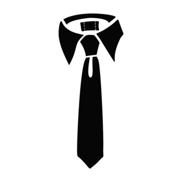 Tie Silhouette Vector Png Tie Icon Simple Vector Isolated