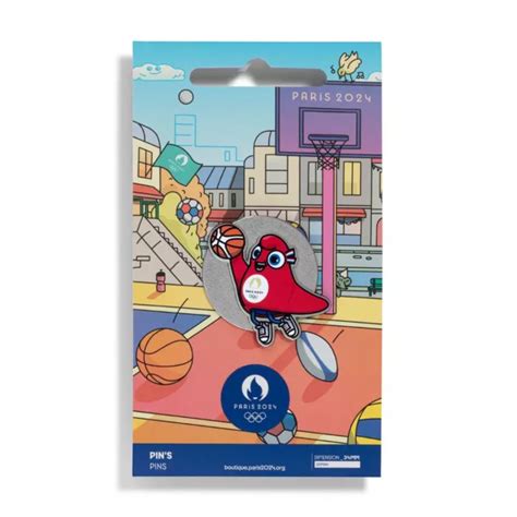 Pins Mascotte Basket Jeux Olympiques De Paris 2024 Jo Officiel Eur 16