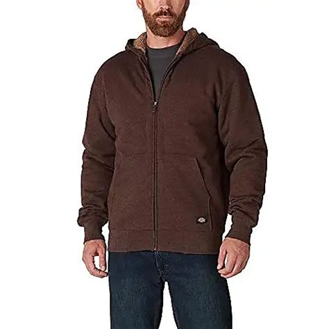 Compare Prices For Dickies Mens Sherpa Lined Fleece Zip Hoodie