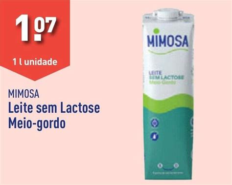 Promoção MIMOSA Leite sem Lactose Meio gordo 1 l unidade em ALDI