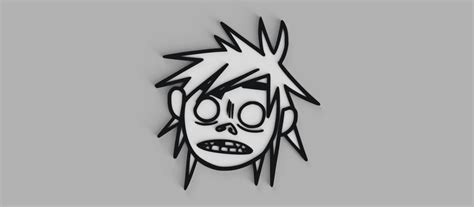 Free STL file 2d - Gorillaz Logo Picture Wall 🖼️・3D printing template to download・Cults