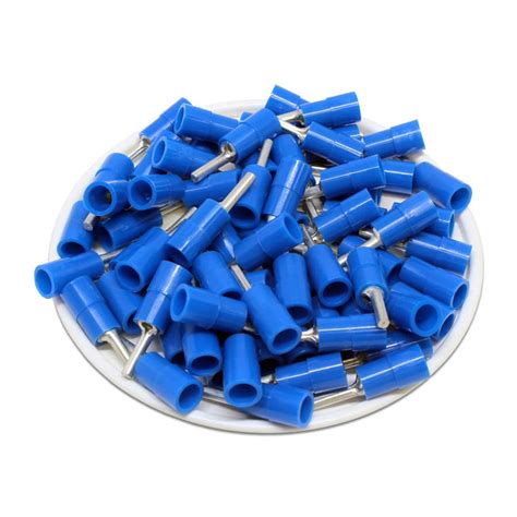 Ptnyb2 9 Nylon Insulated Pin Terminals 16 14 Awg Blue Ferrules