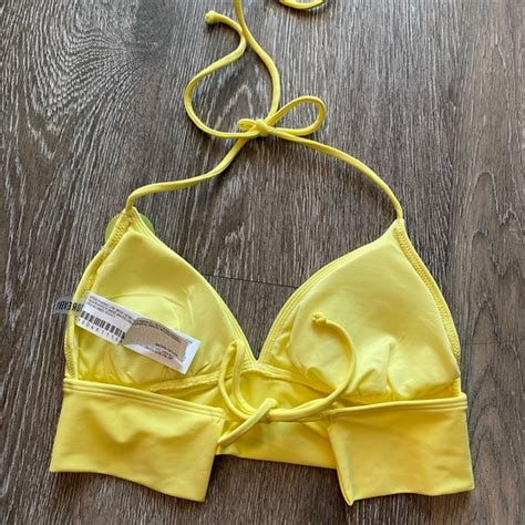 Forever 21 Swim Nwt Forever 2 Strappy Yellow Bikini Top Poshmark