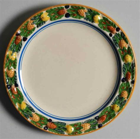 Della Robia Multicolor On Cream Bread Butter Plate By Adams China