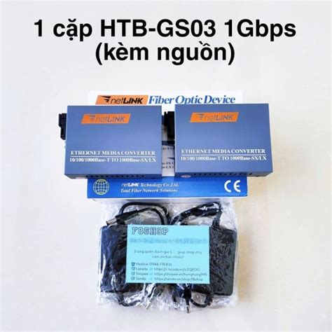 Bộ chuyển đổi quang điện Netlink HTB GS03 AB 1Gbps converter quang 1