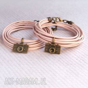 new dla fotomaniaczki dusty pink ręcznie robione bransoletki ღ art