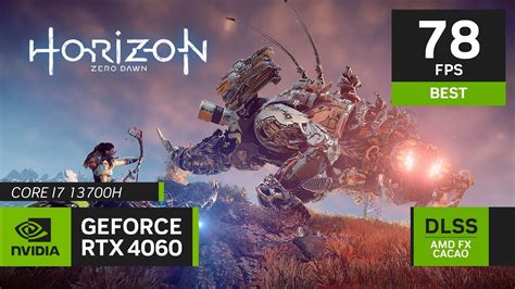 Horizon Zero Dawn DLSS AMD FFX Low Ultra Intel Core I7 13700H