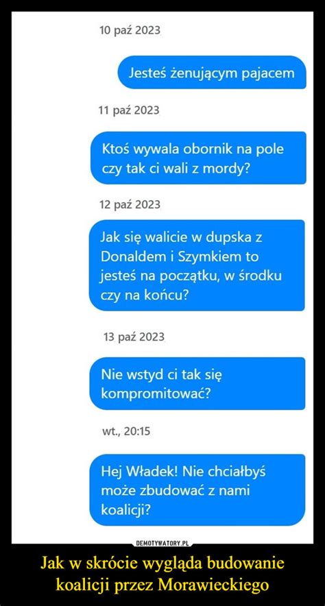 Jak w skrócie wygląda budowanie koalicji przez Morawieckiego