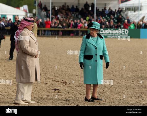 Queen Elizabeth Ii With King Of Bahrain Hamad Bin Isa Al Khalifah During Day Four Of The Royal