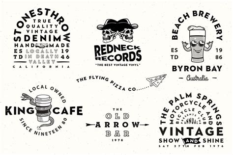 30 Vintage & Retro logo templates | Branding & Logo Templates ~ Creative Market