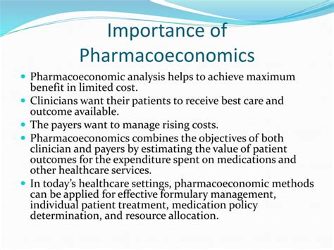 Pharmacoeconomics Ppt