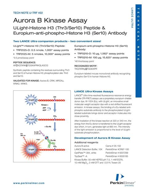 Lance Ultra Aurora B Kinase Assay Perkinelmer