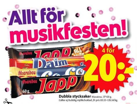 Daim Chokladbar Ica Supermarket Februari