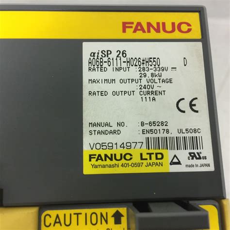 Fanuc A B H H Spindle Amplifier Module Ebay