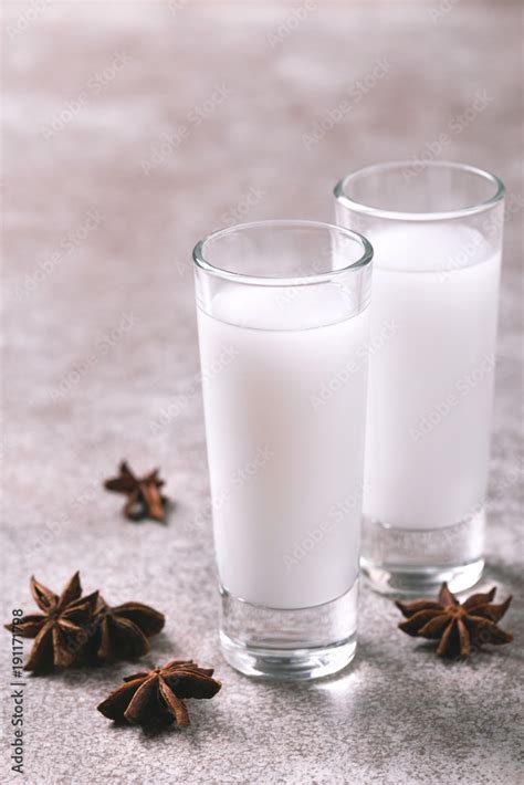 Alcohol Raki with anis. Turkish, Greek aperitif arak, Ouzo Stock Photo ...