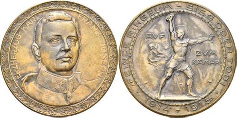 Medal Archduke Karl Franz Josef Austrian Empire Numista