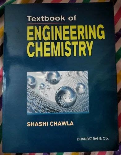 Textbook Of Engineering Chemistry Book By Shashi Chawla Dhanpat Rai