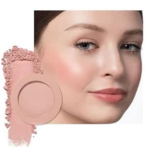 Amazon HHLTOH Single Nude Beige Matte Powder Blush Palette Face Makeup Blush For Looks