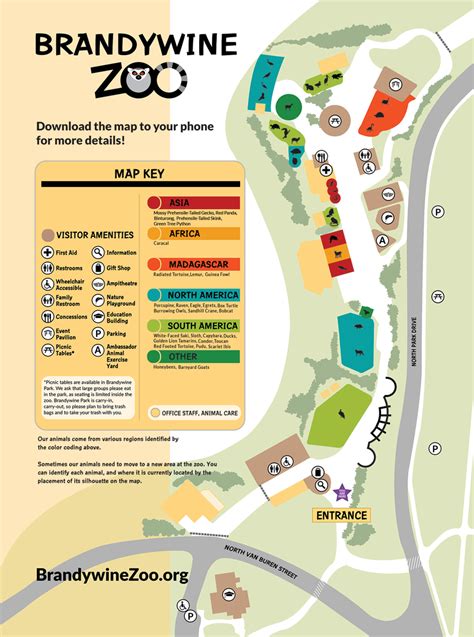 zoo map 2024 • Brandywine Zoo