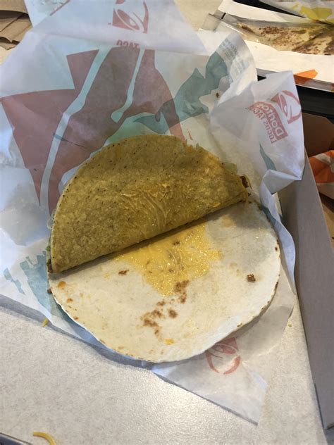 First ever double stacked taco was underwhelming : r/tacobell