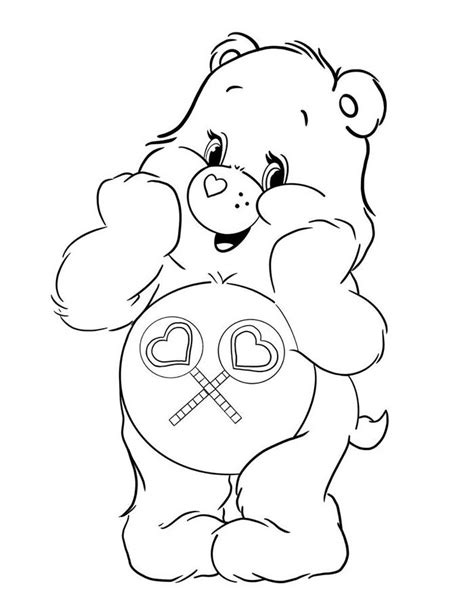 Care Bear Coloring Pages Free Printable Pdf