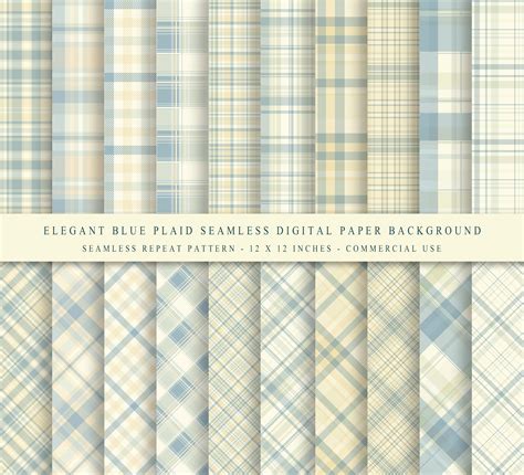 Blue Easter Nursery Baby Plaid Digital Patterns Design Cuts