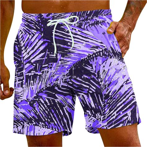 Dlfvub Mens Summer Fashion Beach Board Shorts With Pockets Lightweight