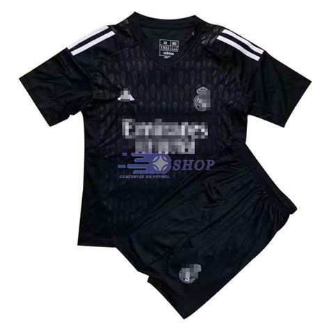 Camiseta De Portero Real Madrid Negro Ni O Kit