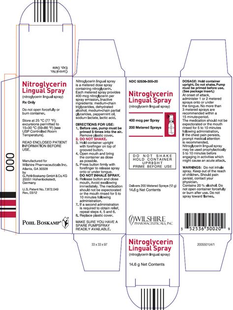 Nitroglycerin Lingual Spray - FDA prescribing information, side effects and uses