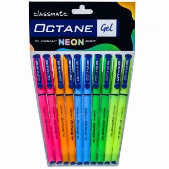 Buy Classmate Octane Neon Body Blue Gel Pen Pack Of Online At Best