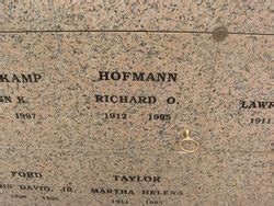 Richard O Hofmann 1912 1995 Mémorial Find a Grave