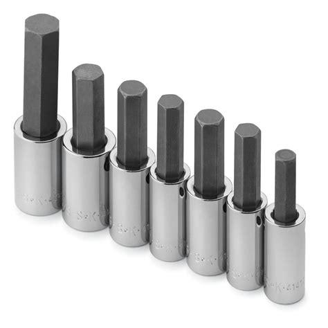 Sk Pc In Drive Metric Hex Bit Socket Set Skt