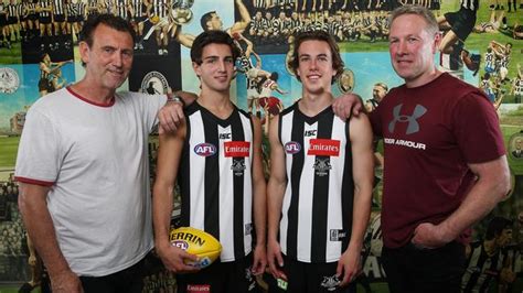 Afl Draft Collingwood Father Son Callum Brown Josh Daicos To