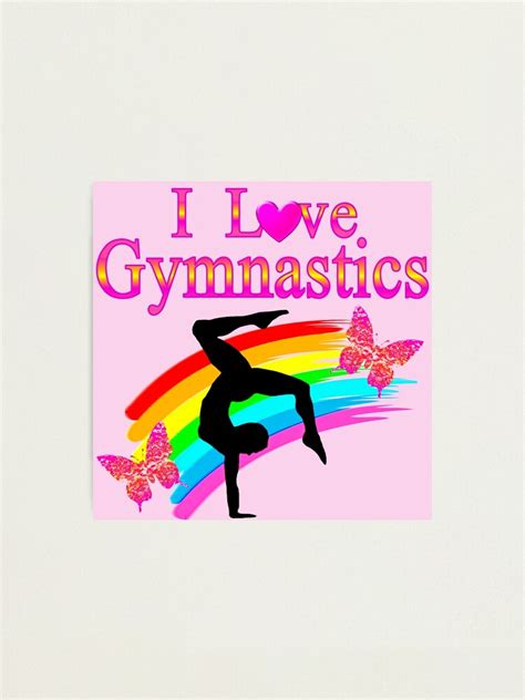 Lámina fotográfica PINK ME ENCANTA EL DISEÑO DE GIMNASIA de