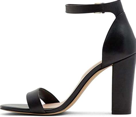 Aldo Womens Jerayclya Block Heel Sandal Ankle Strap Block Heel Sandal