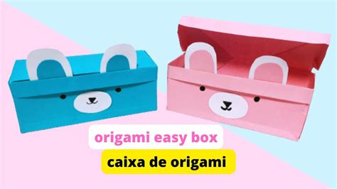 Caixa De Origami Tampa Caixa De Papel Origami Easy Box