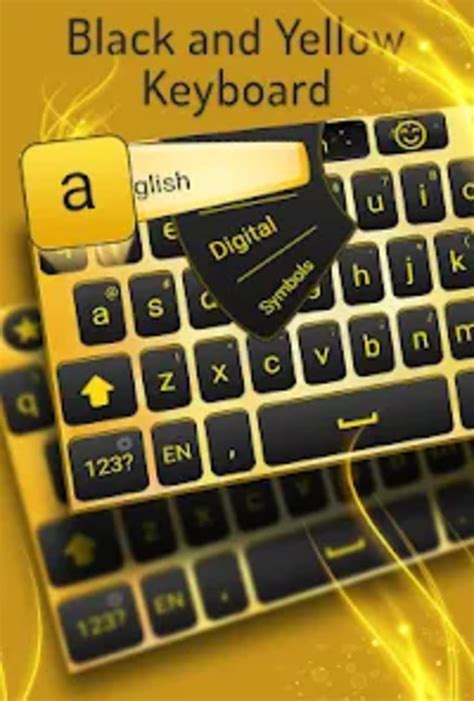 Black and yellow keyboard for Android - Download