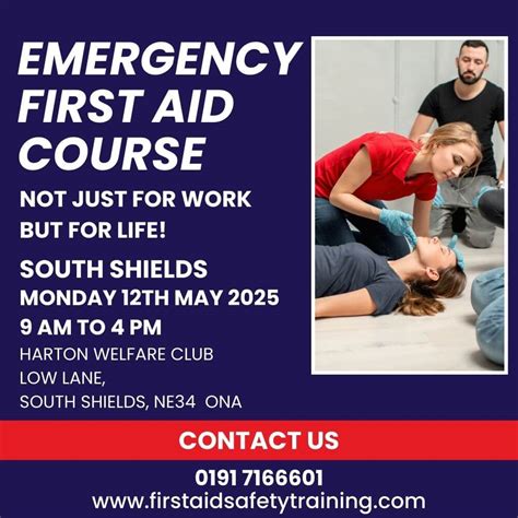 Emergency First Aid Course South Shields May